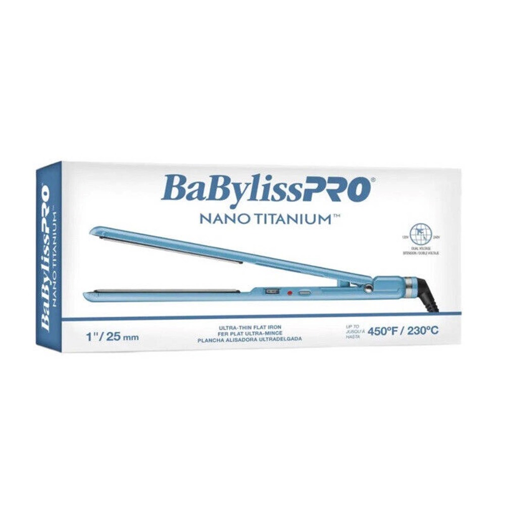BaBylissPRO Nano Titanium 1” Ultra-Thin Straightener | BNT4072TUC | Open Box